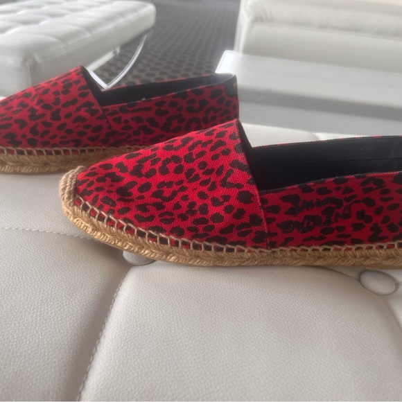 Saint Laurent leopard canvas espadrilles size 38 - Picture 4 of 17